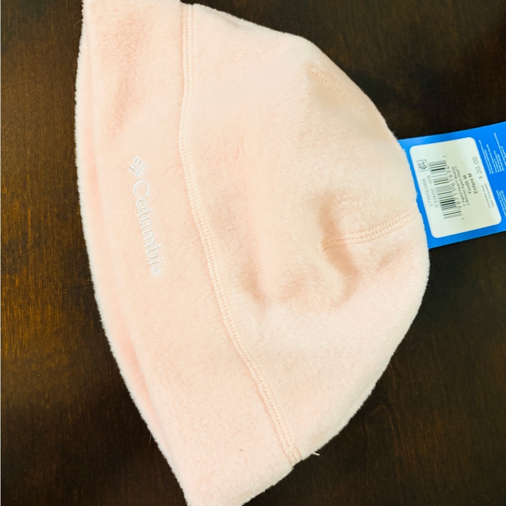 Columbia Kids Light Pink Fleece beanie Medium